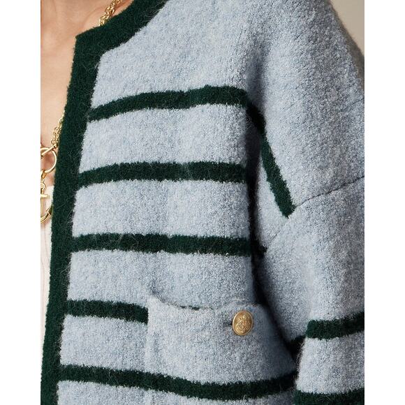 J.Crew Patch Pocket Lady Jacket In Double Faced Wool - XL - Ice Blue - Picture 4 of 4